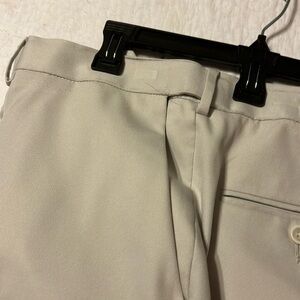 Saddlebred big man expandable waistband wrinkle free off-white 42 waist 29 links